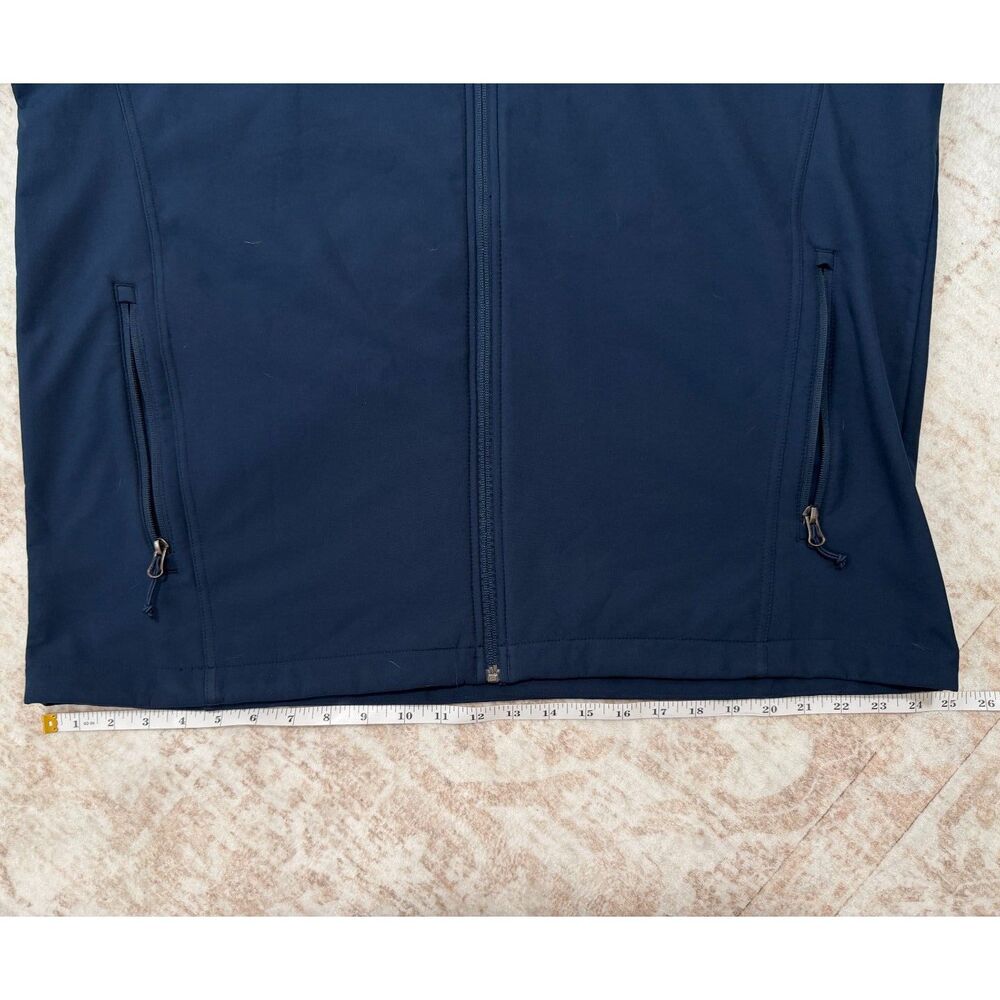 Port Authority Navy Blue Soft Shell Full Zip Fleece Lined Jacket Men's XL - Picture 8 of 10